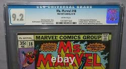 MS. MARVEL #18 (Mystique 1st full appearance) CGC 9.2 NM- White Pages 1978