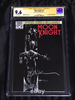 Marvel 1982 Moon Knight #25 CGC 9.6 NM+ with White Pages Bill Sienkiewicz SIGNED