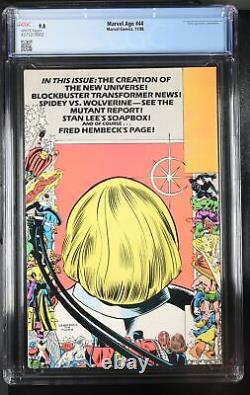 Marvel Age #44 CGC NM/M 9.8 White Pages 25th Anniversary Cover! Marvel