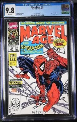 Marvel Age #90 Cgc 9.8 Spider-man #1 Preview Todd Mcfarlane Cover White Pages