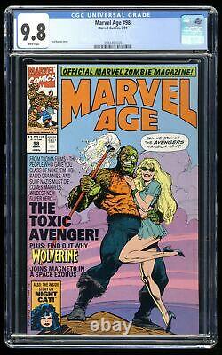 Marvel Age #98 CGC NM/M 9.8 White Pages 1st Appearance Toxic Avenger! Marvel