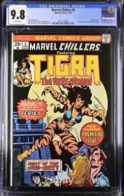 Marvel Chillers #3 Cgc 9.8 Origin Of Tigra White Pages
