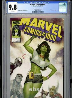 Marvel Comics #1000 (2019) Marvel CGC 9.8 White Tedesco Variant She-Hulk