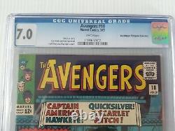 Marvel Comics Avengers #18 Cgc Graded 7.0 White Pages July 1965
