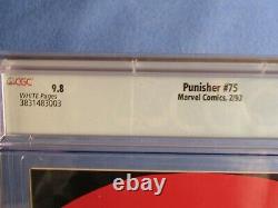 Marvel Comics Cgc 9.8 The Punisher 75 2/93 White Pages