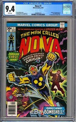 Marvel Comics NOVA #1 CGC 9.4 White NM 1976 1st Nova/Richard Rider