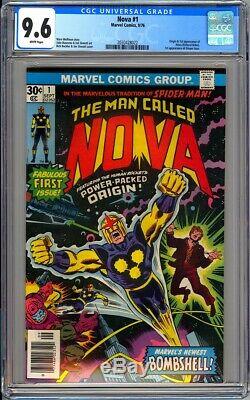 Marvel Comics NOVA #1 CGC 9.6 White NM+ 1976 1st Nova/Richard Rider