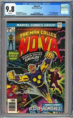 Marvel Comics NOVA #1 CGC 9.8 White pages NM/MT 1976 1st Nova/Richard Rider