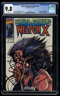 Marvel Comics Presents #78 CGC NM/M 9.8 White Pages Weapon X Wolverine