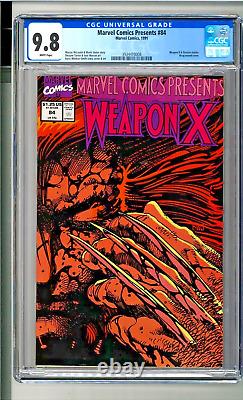 Marvel Comics Presents #84 Weapon X CGC 9.8 White Pages Wraparound cover