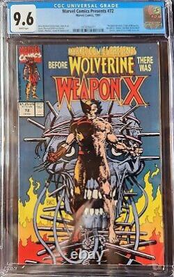 Marvel Comics Presents Wolverine 72 (1991) cgc 9.6 White Pages