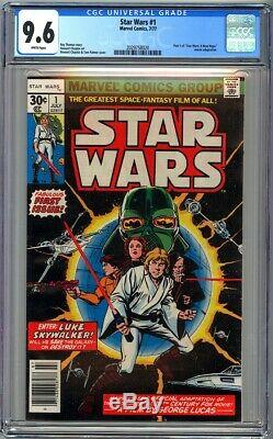 Marvel Comics STAR WARS #1 CGC 9.6 WHITE PAGES NM+ 1977