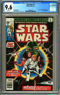 Marvel Comics STAR WARS #1 CGC 9.6 WHITE PAGES NM+ 1977 1st Print