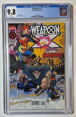 Marvel Comics The Age of Apocalypse WEAPON X #1 CGC 9.8 White Pages Kubert Cover