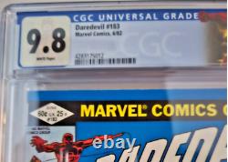 Marvel DAREDEVIL #183 1982 CGC 9.8 NM/M PUNISHER FRANK MILLER Custom Label white