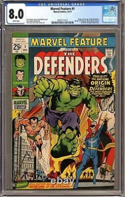 Marvel Feature #1 Cgc 8.0 White Pages Marvel Comics 1971