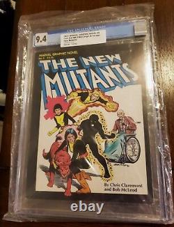 Marvel Graphic Novel #4 NM CGC 9.4 1982 1st New Mutants! White Pages 1st Print