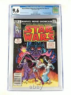 Marvel Movie Showcase Featuring Star Wars #2 CGC 9.6 NEWSSTAND White 1982 Comic