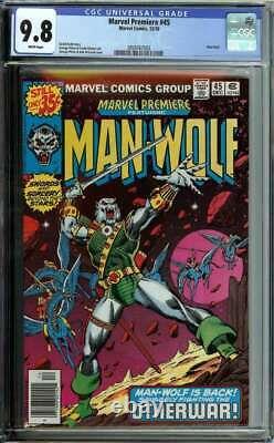 Marvel Premiere #45 Cgc 9.8 White Pages // Man-wolf Story Marvel 1978