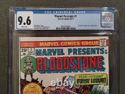 Marvel Presents #1 CGC 9.6? White Pages? 1975 (1st appearance of Bloodstone)