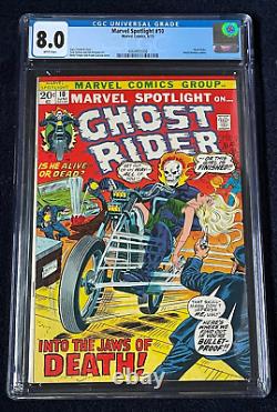 Marvel Spotlight #10 (Jun 1973)? Graded 8.0 WHITE pages by CGC? Ghost Rider