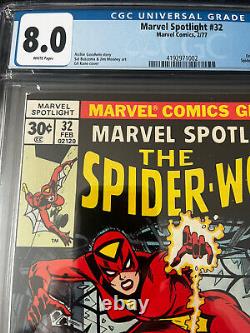 Marvel Spotlight #32 Cgc 8.0 White Pages 1st Appearance Of Jessica Drew
