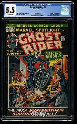 Marvel Spotlight #5 CGC FN- 5.5 Off White 1st Ghost Rider! Comics