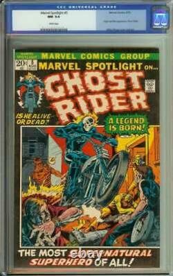 Marvel Spotlight #5 Cgc 9.4 White Pages // Origin + 1st App Ghost Rider 1972