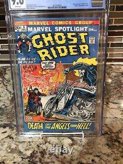 Marvel Spotlight #6 CGC 9.0 White Pages 2nd Ghost Rider Johnny Blaze Bronze Age