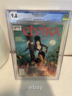 Marvel Spring Special 1 Cgc 9.8 White Pages Elvira Mistress Of The Dark Magazine