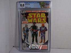 Marvel Star Wars #42 Comic CGC Graded 8.0 White Pages