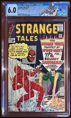 Marvel Strange Tales #115 CGC 6.0 OW to White Pages 1963 Dr. Strange Origin