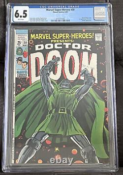 Marvel Super-Heroes 20 CGC 6.5 White Pages Doctor Doom story, 1st app of Valeria