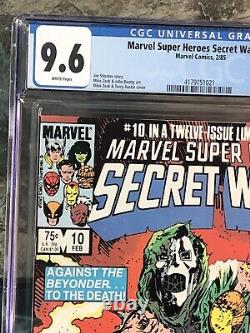 Marvel Super Heroes Secret Wars #10 CGC 9.6 NM+ WHITE PAGES