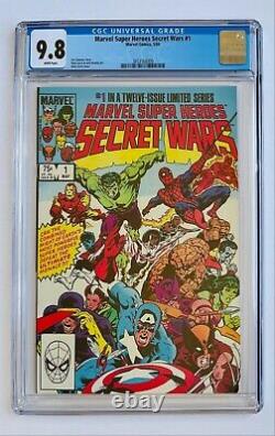 Marvel Super-Heroes Secret Wars #1 CGC 9.8 White Pages X-Men Spider-Man Comics