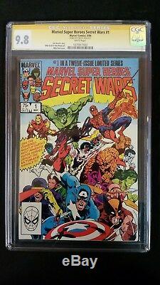 Marvel Super Heroes Secret Wars #1 Cgc 9.8 Ss Signed Stan Lee White Pages