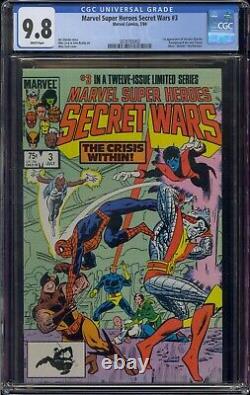 Marvel Super Heroes Secret Wars #3 Cgc 9.8 1st New Titania White Pages