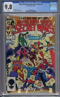 Marvel Super Heroes Secret Wars #5 Cgc 9.8 Spider-man Bob Layton White Pages