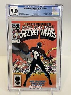 Marvel Super Heroes Secret Wars #8 CGC 9.0 White Pages Origin Of Symbiote 1984