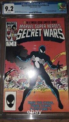 Marvel Super Heroes Secret Wars #8 CGC 9.2 Symbiote Venom White Pages