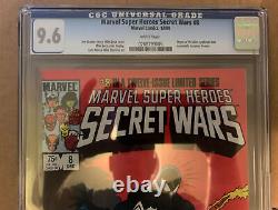Marvel Super Heroes Secret Wars #8 CGC 9.6 White Pages 1st Black Costume
