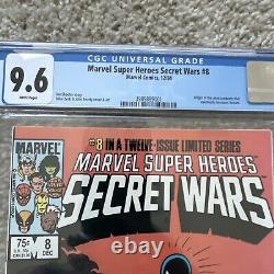 Marvel Super-Heroes Secret Wars #8 CGC 9.6 White Pages Venom Origin NICE