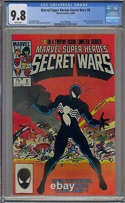 Marvel Super Heroes Secret Wars #8 Cgc 9.8 Alien Symbiote Origin White Pages 008