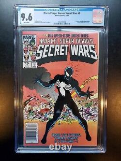 Marvel Super Heroes Secret Wars #8 NEWSSTAND CGC 9.6 White Pages Rare Key