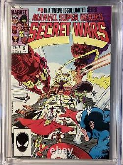 Marvel Super Heroes Secret Wars #9 CGC 9.8 1985 White Pages Unread Beautiful