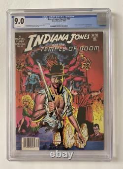 Marvel Super Special #30 CGC 9.0 Indiana Jones & The Temple Of Doom WHITE PAGES