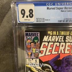 Marvel Superheroes Secret Wars #6 Mt 9.8 Cgc White Pages Layton Cover Zeck Art