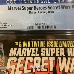 Marvel Superheroes Secret Wars #6 Mt 9.8 Cgc White Pages Layton Cover Zeck Art