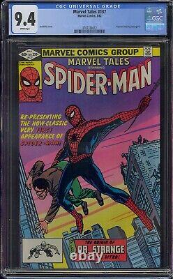 Marvel Tales #137 Cgc 9.4 Amazing Fantasy #15 Reprint 1st Spider-man White Pages