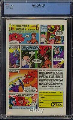 Marvel Tales #137 Cgc 9.4 Amazing Fantasy #15 Reprint 1st Spider-man White Pages